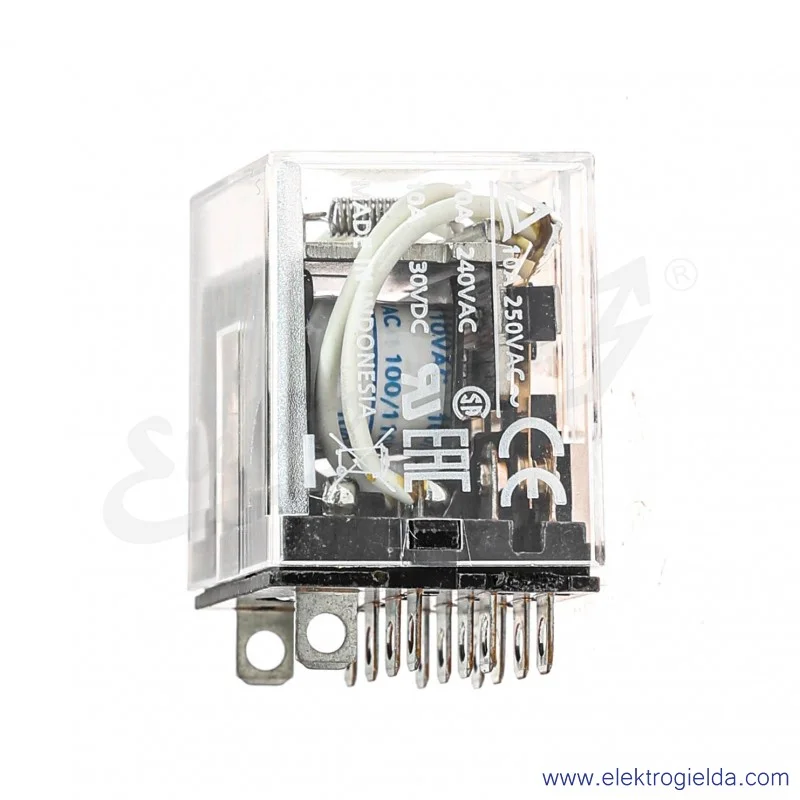 Przekaźnik elektromagnetyczny LY4 100/110 VAC 10A, 4PDT