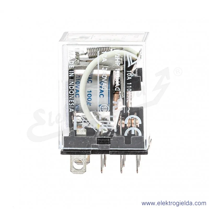 Przekaźnik elektromagnetyczny LY2 110/120VAC 10A, 8-pin, DPD