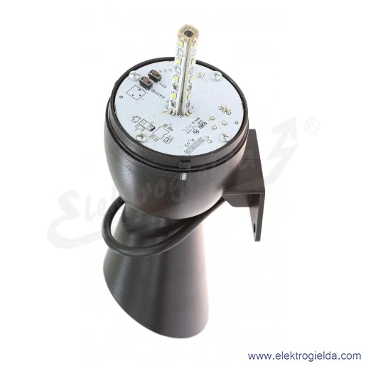 Sygnalizator świetlno-dźwiękowy T0-IT070R024Z klosz czerwony fi 70mm, z buzerem 130dB, 12-24VAC/DC