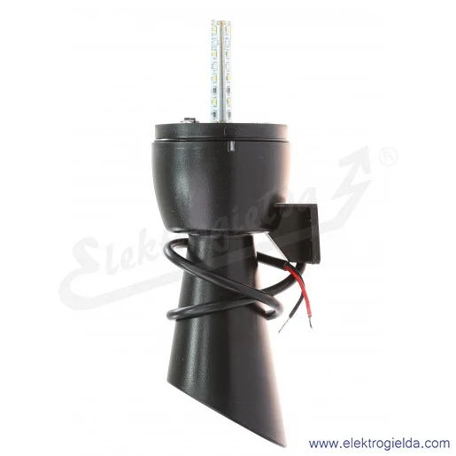 Sygnalizator świetlno-dźwiękowy T0-IT070R240Z klosz czerwony fi 70mm, z buzerem 130dB, 48-240VAC