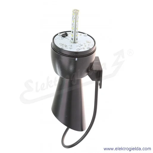 Sygnalizator świetlno-dźwiękowy T0-IT070Y024Z klosz żółty fi 70mm, z buzerem 130dB, 12-24V AC/DC