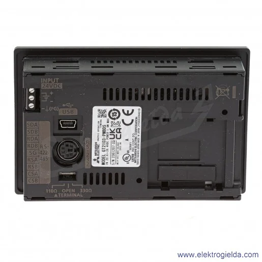Panel operatorski 279810 GT2103-PMBDS 3,8"TFT, DC 320x128 Mono, RS-422/485, RS-232, USB, czarny Panel operatorski 279810 GT2103-PMBDS 3,8"TFT, DC 320x128 Mono, RS-422/485, RS-232, USB, czarny