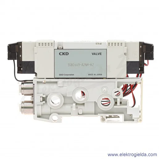 Blok zaworu rozdzielającego N3GB2660-C8-A2N8H-3-K2, 2x3/2 NC monostabilne, Fi 8, 2-7 Bar, 500 l/min, 24 VDC, do serii MN3GB1/2, 