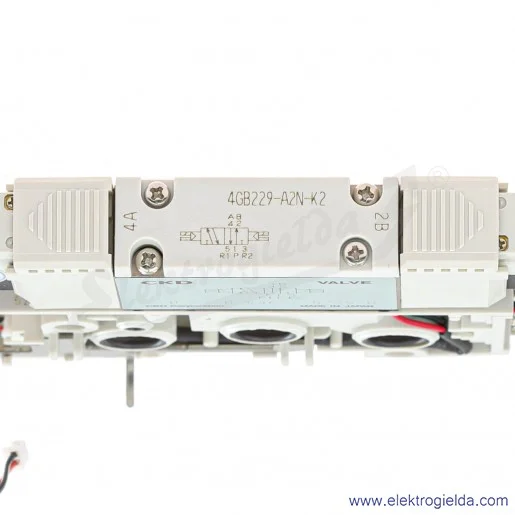 Blok zaworu rozdzielającego N4GB220-C6-A2N5-3-K2, 5/2 bistabilny, Fi 6, 2-7 Bar, 500 l/min, 24 VDC, do wysp z serii MN4GB2, prze