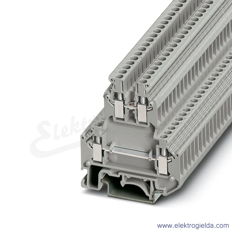 Złączka dwupiętrowa 2770011 UKK 3 L/L szara 2.5mm2, 500V 24A, szerokość 5.2mm
