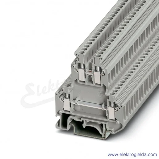 Złączka dwupiętrowa 2770011 UKK 3 L/L szara 2.5mm2, 500V 24A, szerokość 5.2mm