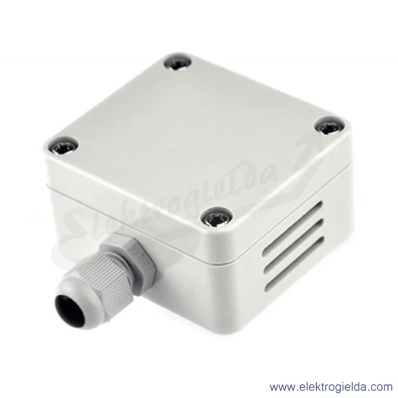 Czujnik temperatury AR101/Pt100/B/3 w obudowie naściennej, zakres -30..80°C, 60x65x35mm