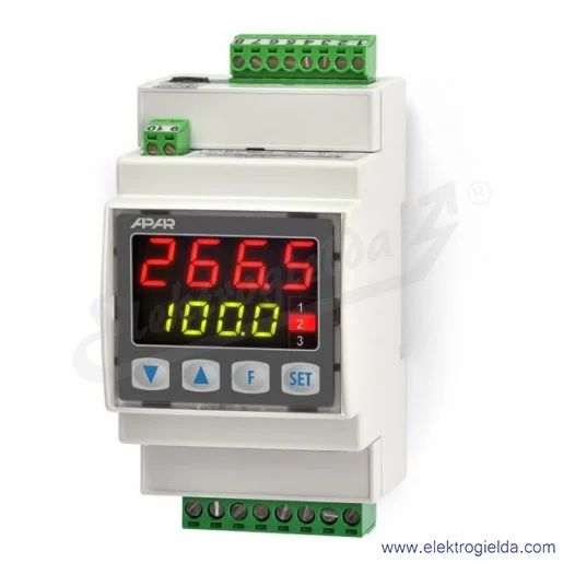 Cyfrowy regulator temperatury AR662.B/P/P/S/WA 24..230VAC/DC 2 wyjścia przekaźnikowe, 1 wyjście SSR, wyjście analogowe 0/4..20mA