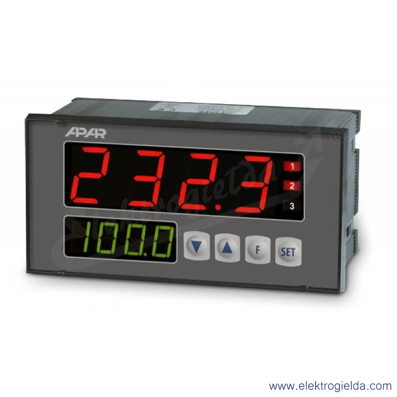 Regulator temperatury AR692/P/P/P/WA 24..230V AC/DC wyjścia: 3 przekaźniki, analogowe 4..20mA