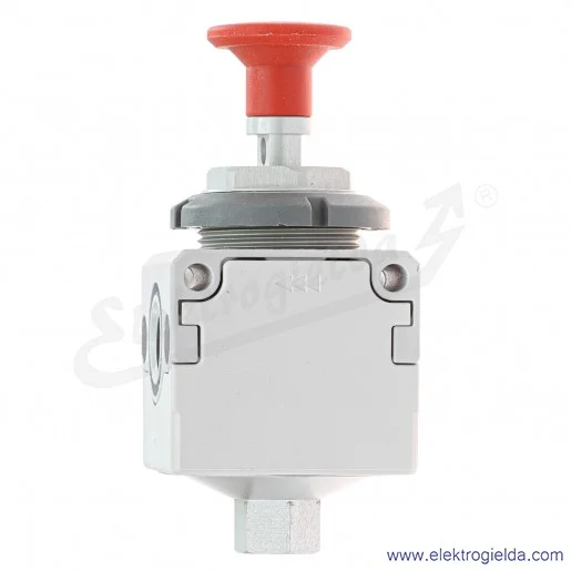 Zawór odcinający ręczny MC104-V01, 3/2, G1/4, 2 ÷ 10 bar, 1600 l/min, z zamknięciem na kłódkę, Camozzi
