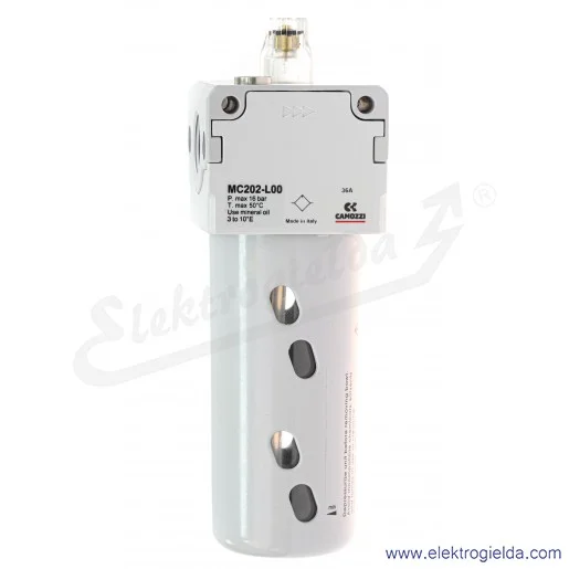 Smarownica MC202-L00, G1/2, 0-16 Bar, miska 170 ml, punkt początkowy 15.5 l/min, przepływ 8200 l/min, Camozzi