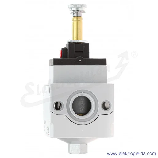 Zawór odcinający elektromagnetyczny MC202-V16, 3/2 NC, monostabilny, G1/2, 2 ÷ 10 bar, 5300 l/min, bistabilne wysterowanie ręczn