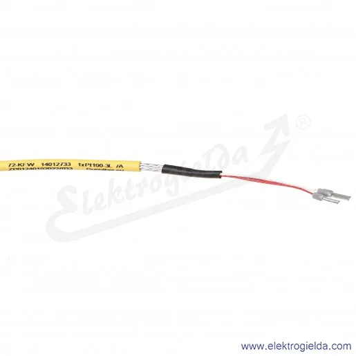 Czujnik temperatury AR131-Pt100-B-3-50-1,5-6-3-400C Pt100, klasa B, fi 3x50mm, przewód 1.5m, 2x oplot włókno szklane, 3-przewodo