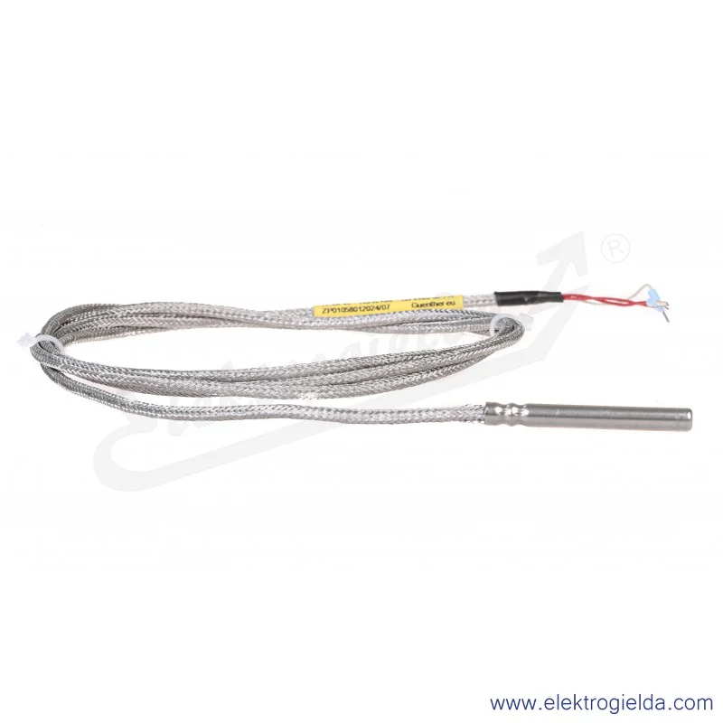 Czujnik temperatury AR131-Pt100-B-6-50-1,5-6-3-400C Pt100, typ B, fi 6x50mm, przewód 1.5m, 2x oplot z włókna szklanego, do 400°C