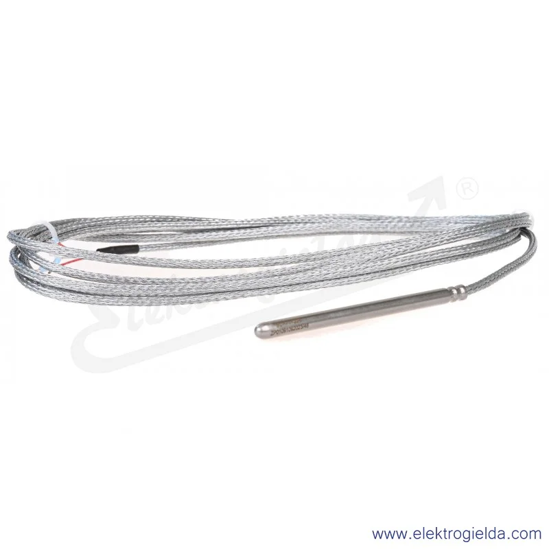 Czujnik temperatury AR131-Pt100-B-6-100-3-6-3-400C Pt100, klasa B, fi 6x100, przewód 3m, 2x oplot włókno szklane, do 400°C