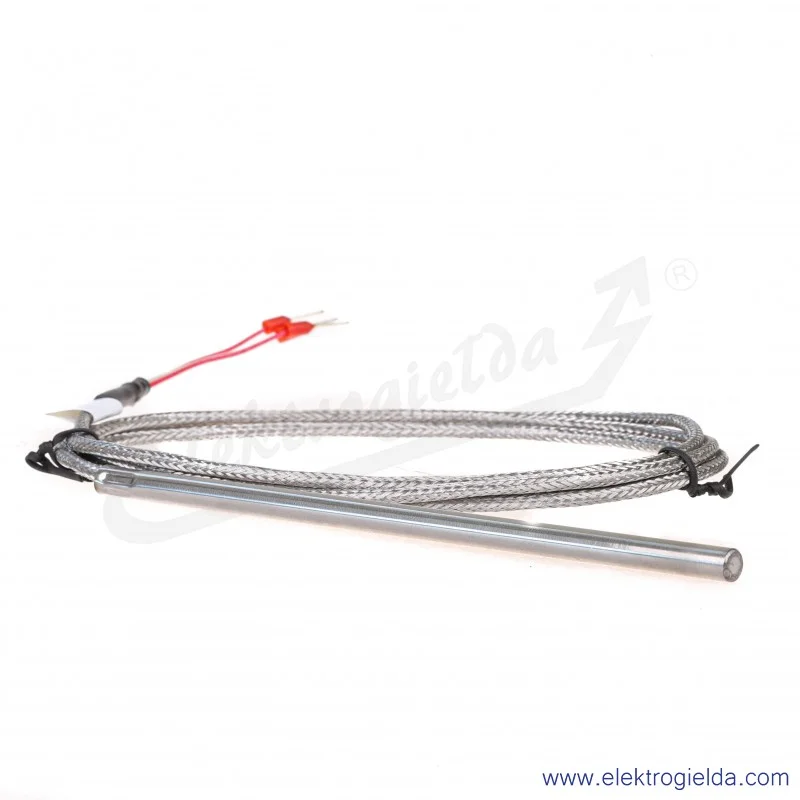Czujnik temperatury AR131-Pt100-B-6-150-1,5-6-3-400C Pt100, klasa B, fi 6x150, przewód 1.5m, 2x oplot włókno szklane, do 400°C