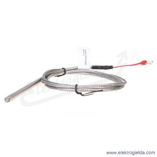 Czujnik temperatury AR131-Pt100-B-6-150-1,5-6-3-400C Pt100, klasa B, fi 6x150, przewód 1.5m, 2x oplot włókno szklane, do 400°C
