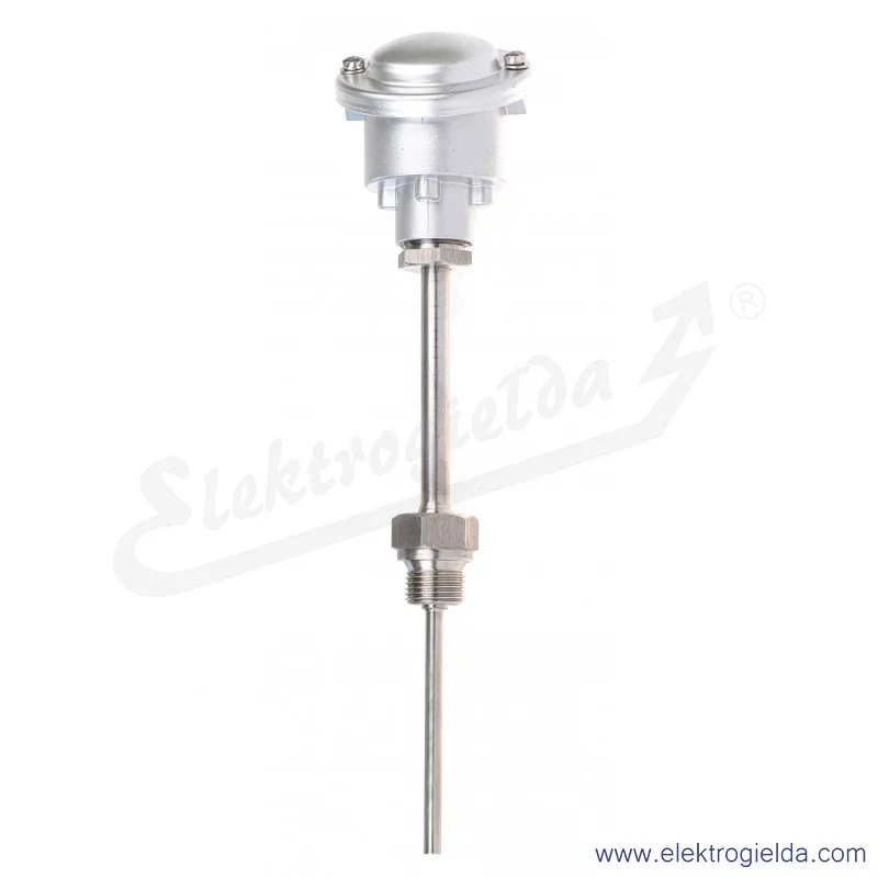 Czujnik temperatury AR152-Pt100-B-6-100-100-1-G1/2-3-B-600*C Pt100 typ B, fi 6x100mm, długość 100mm, króciec stały, G1/2" 3-prze