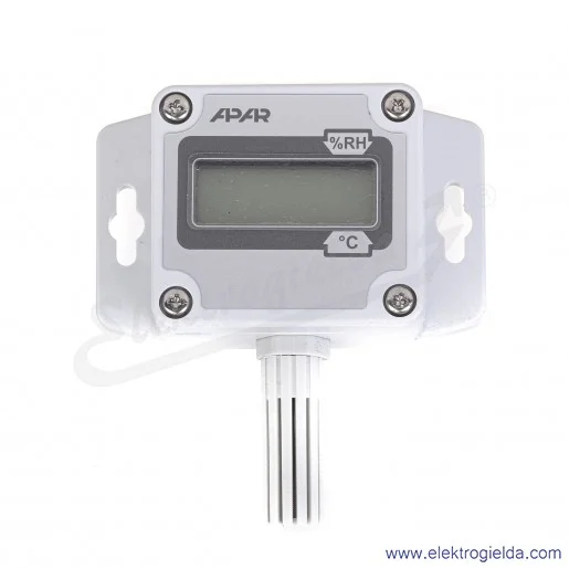 Przetwornik wilgotności i temperatury AR252/LCD/RS485 wyjście cyfrowe RS485, z wyświetlaczem, obudowa naścienna IP65 58x94x35mm Przetwornik wilgotności i temperatury AR252/LCD/RS485 wyjście cyfrowe RS485, z wyświetlaczem, obudowa naścienna IP65 58x94x35mm