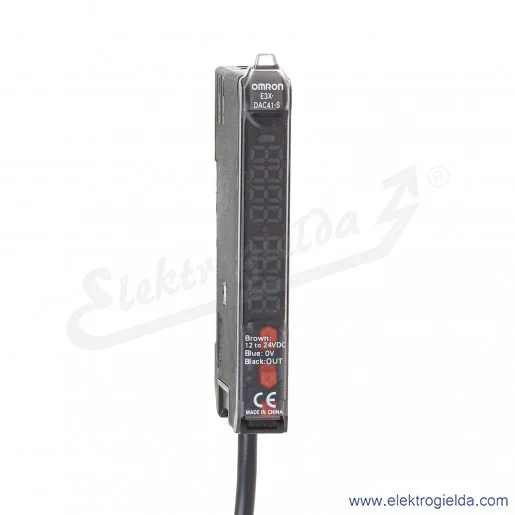 Wzmacniacz światłowodowy E3X-DAC41-S 12..24VDC, PNP, przewód 2m