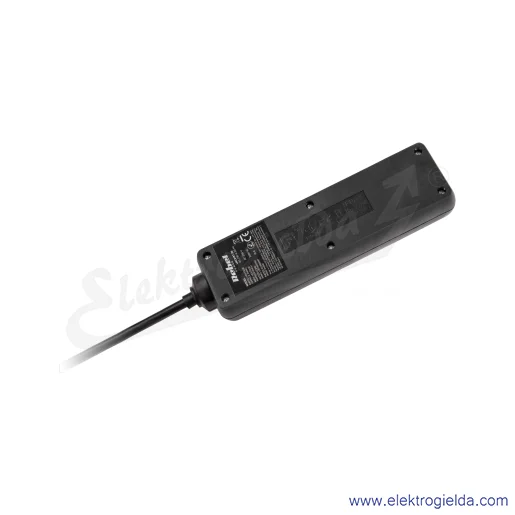 Przedłużacz listwowy URZ3197-3B z przełącznikiem, przewód 3m 3x1,5mm, 3 gniazda EU 230V 16A Przedłużacz listwowy URZ3197-3B z przełącznikiem, przewód 3m 3x1,5mm, 3 gniazda EU 230V 16A