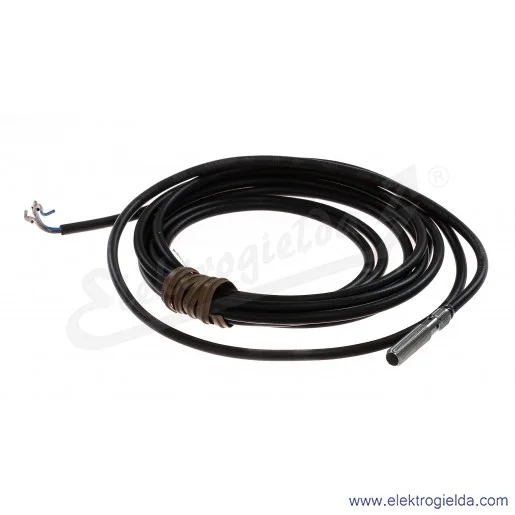 Czujnik indukcyjny E2E-S05S12-WC-B1 PNP/NO, zasięg 0..1,2mm, zasilanie 10..30VDC przewód 2m, obudowa M5 IP67
