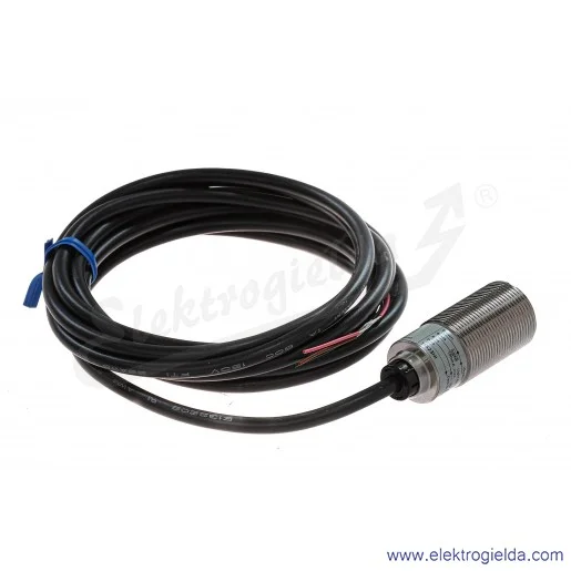 Czujnik odbiciowy E3FB-DN122 zasięg 0..300mm, 10..30VDC,  tuleja gwintowana M18 metal, czerwona dioda LED, dyfuzyjna, NPN, Light
