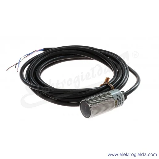 Czujnik odbiciowy E3FB-DP13 zasięg 1000mm, zasilanie 10..30VDC, PNP Dark-ON lub Light-ON, przewód 2m, obudowa M18 IP67