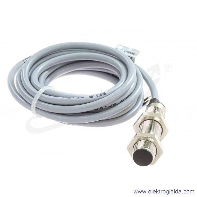 Czujnik indukcyjny SCID4ZRNW 10..30VDC, zasięg 4mm, tuleja M12, NPN NO+NC 200Hz czoło kryte, IP67, długość 51mm
