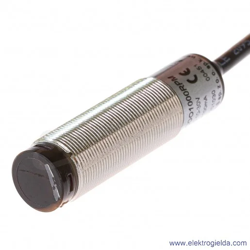 Czujnik odbiciowy SCOO 1000 RPM, 10..30VDC, zasięg 1m, PNP NO/NC, tuleja M18, przewód 2m, długość 68mm