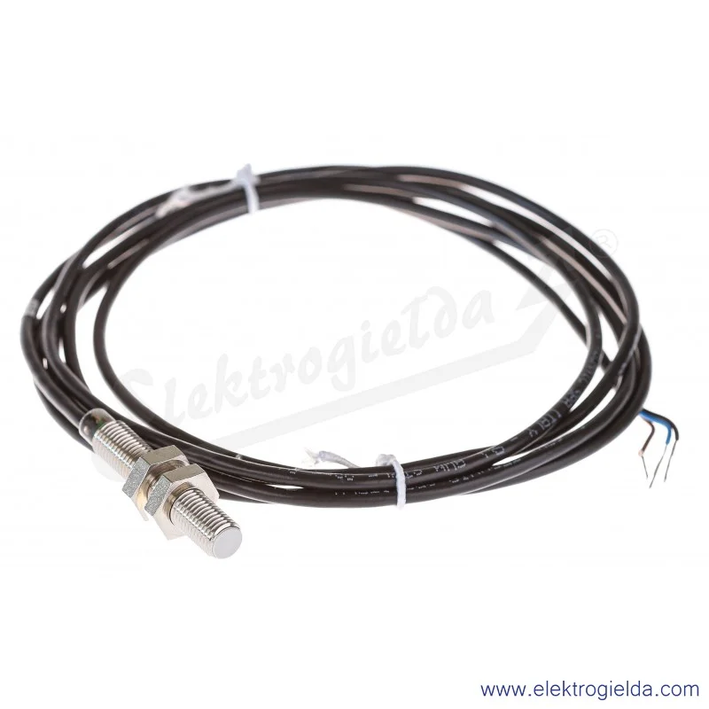 Czujnik indukcyjny PCID 1,5 ZPW 10..30VDC, zasięg 1.5mm, tuleja M8, PNP NO, czoło wbudowane, przewód 2m, długość 45mm
 