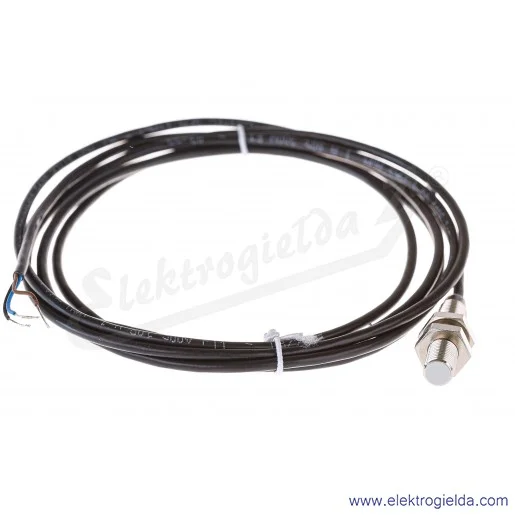 Czujnik indukcyjny PCID 1,5 ZPW 10..30VDC, zasięg 1.5mm, tuleja M8, PNP NO, czoło wbudowane, przewód 2m, długość 45mm
 