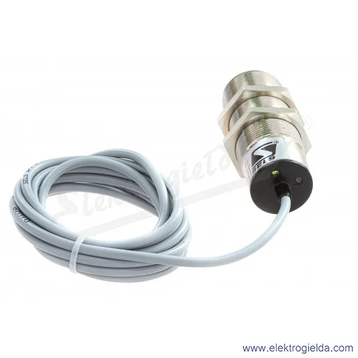 Czujnik indukcyjny PCID 10 ZP 10-30VDC, zasięg 10mm, PNP NO, tuleja M30, przewód 2m, długość 77mm
 