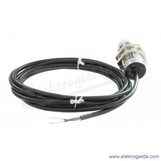 Czujnik indukcyjny PCID15ZM30602M PCID 15Z 10..30VDC, zasięg 15mm, NO, tuleja M30, przewód 2m, długość 60mm