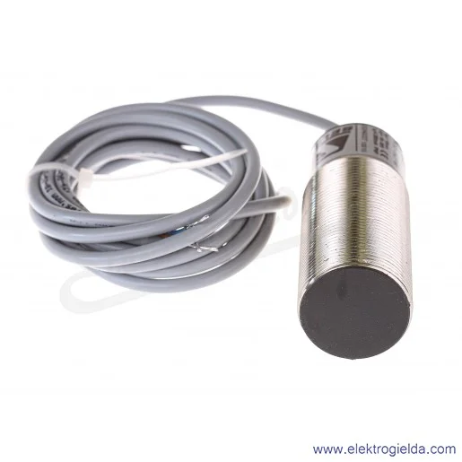 Czujnik indukcyjny PCID 15ZPW 10..30VDC, PNP NO, zasięg 15mm, tuleja M30, czoło wbudowane, długość 77mm, przewód 2m
 
