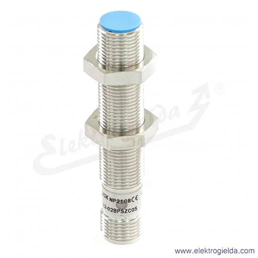Czujnik indukcyjny 1040732 IME12-02BPSZC0S 10..30VDC, zasięg 2mm, PNP NO, tuleja M12, przyłącze M12 4P