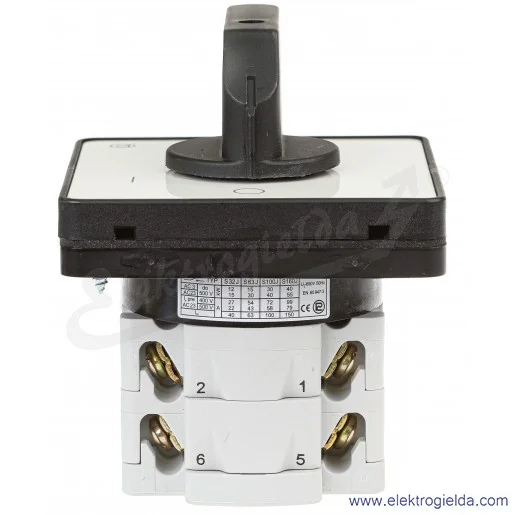 Łącznik krzywkowy pulpitowy S63JDG1103 A6 63A 0-1 3P IP65