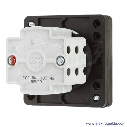 Łącznik krzywkowy pulpitowy S63JDG1103 A6 63A 0-1 3P IP65