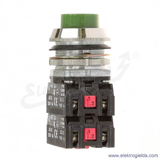Przycisk sterowniczy NEF30 UWz2X2Y zielony wystający uszczelniony 30mm 2NO+2NC Przycisk sterowniczy NEF30 UWz2X2Y zielony wystający uszczelniony 30mm 2NO+2NC