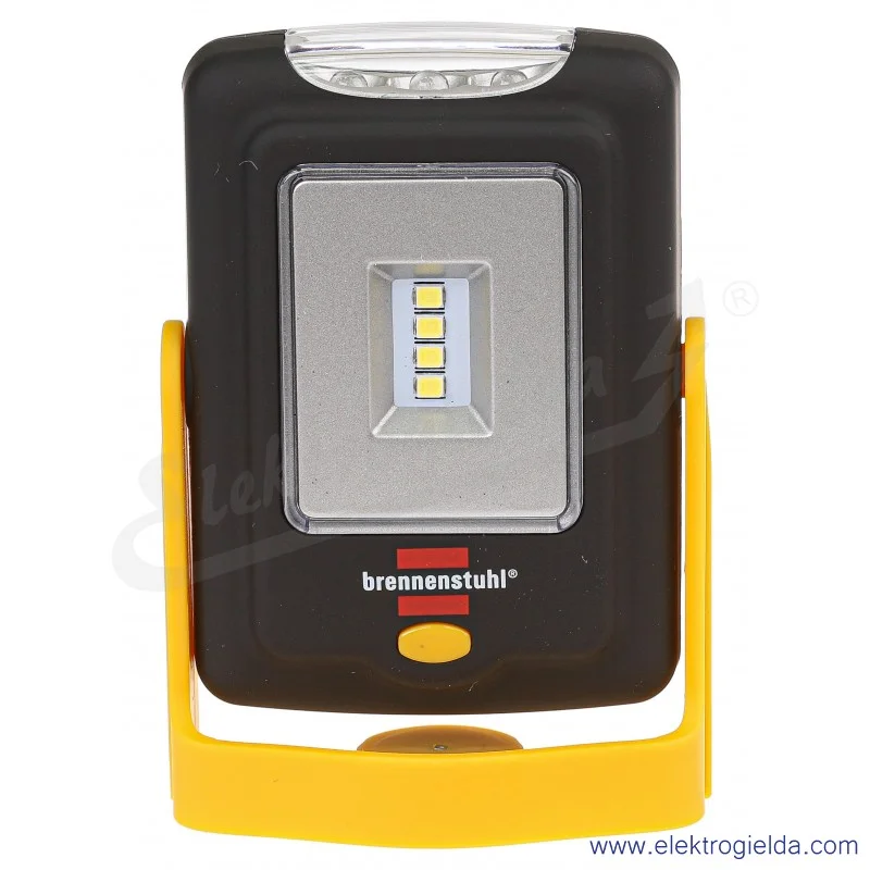 Lampa warsztatowa 1175420010 Brennenstuhl HL DB 43 MH LED 200+20lm 6500K haczyk, zginany pałąk, z 3 bateriami AAA