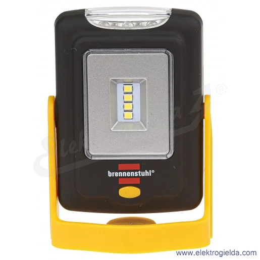 Lampa warsztatowa 1175420010 Brennenstuhl HL DB 43 MH LED 200+20lm 6500K haczyk, zginany pałąk, z 3 bateriami AAA