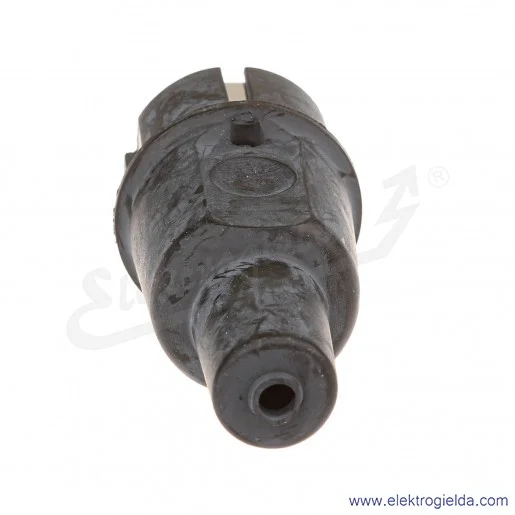 Wtyczka gumowa 9002210 16A 230V prosta Uni-schuko czarna Wtyczka gumowa 9002210 16A 230V prosta Uni-schuko czarna
