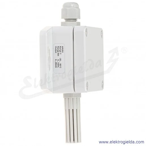 Przetwornik wilgotności i temperatury AR252/I wyjście 4..20mA obudowa naścienna 58x94x35mm IP65