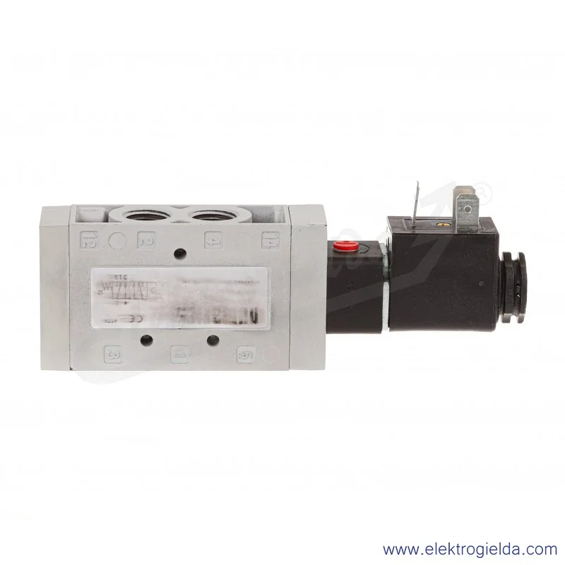 Zawór rozdzielający elektromagnetyczny L12BA452BQ00061, 5/2 monostabilny, G1/4, 1-10 Bar, 550 l/min, 24VDC, Asco Numatics