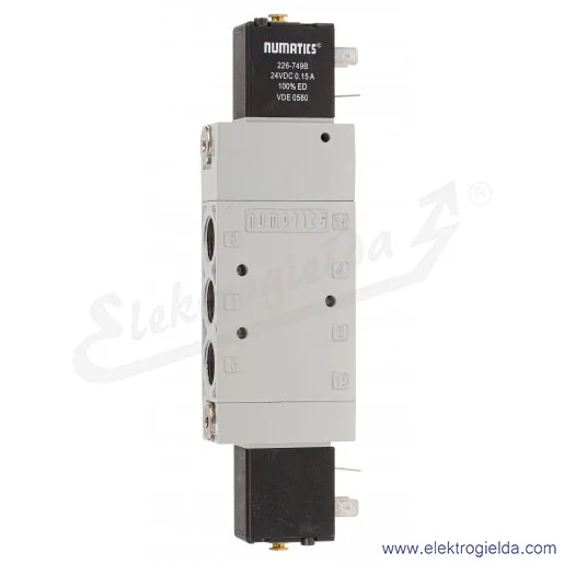 Zawór rozdzielający elektromagnetyczny L23BB452BG00061, 5/2 bistabilny, G3/8, 1-10 Bar, 1800 l/min, 24 VDC, Asco Numatics
