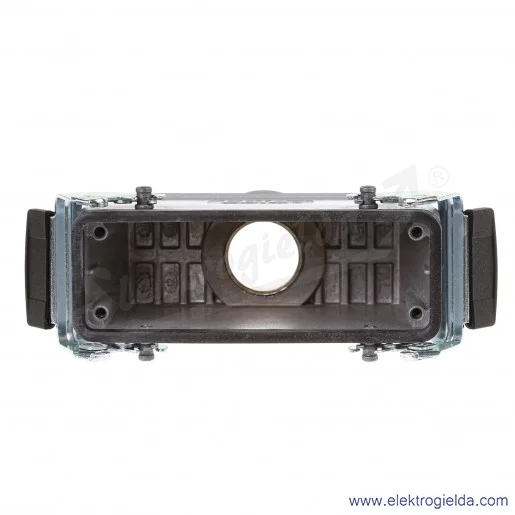 Obudowa gniazda 10127000 H-B 24 TBF 21 swobodna na przewód 2 klamry, PG21, aluminiowa wkłady 24 piny 16A 500V