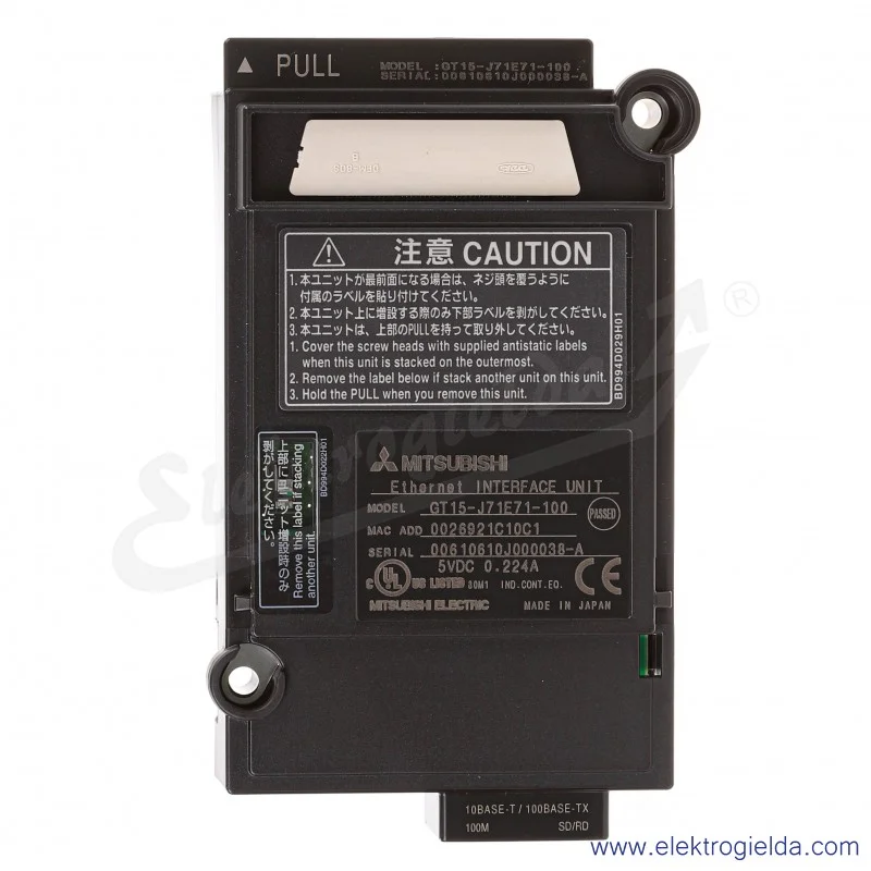 Moduł komunikacji 166309 GT15-J71E71-100 ethernet
