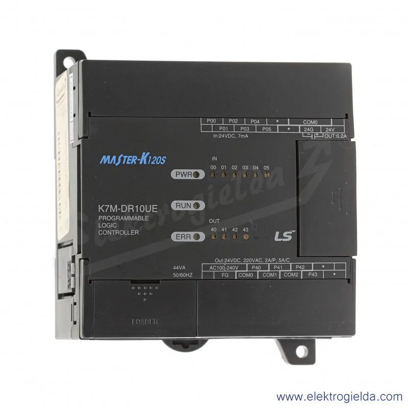 Sterownik K7M-DR10UE 6 wejść 4 wyjścia przekaźnikowe 24VDC, Modbus, RS232C