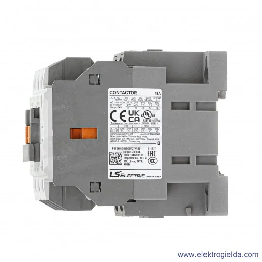 Stycznik Metasol MC-18B 7.5KW, 18A, napięcie cewki 24VAC 1NO1NC