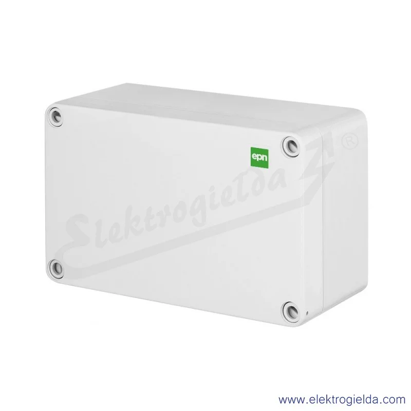 Puszka natynkowa 2708-00 170x105x112mm IP65 INDUSTRIAL szara RAL7035 (wewnętrzne wymiary164X99X97mm)